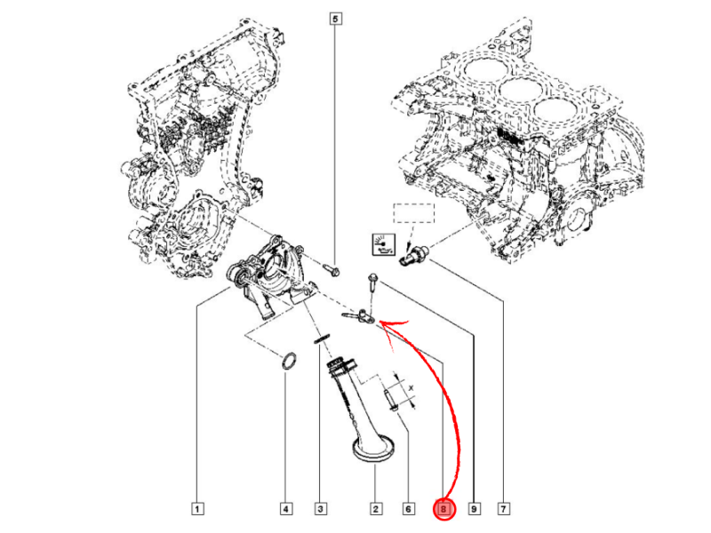 Jet Cooler da corrente Logan Sandero Kwid 1.0 12v 3cc 130813448R