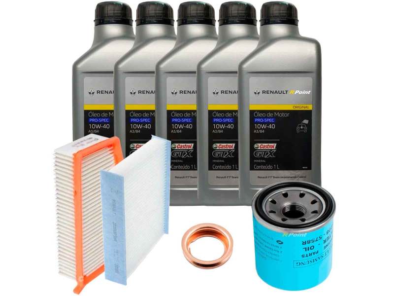 Kit Revisão Renault Oroch 1.6 16V 17/22 - Filtros Óleo + Ar +